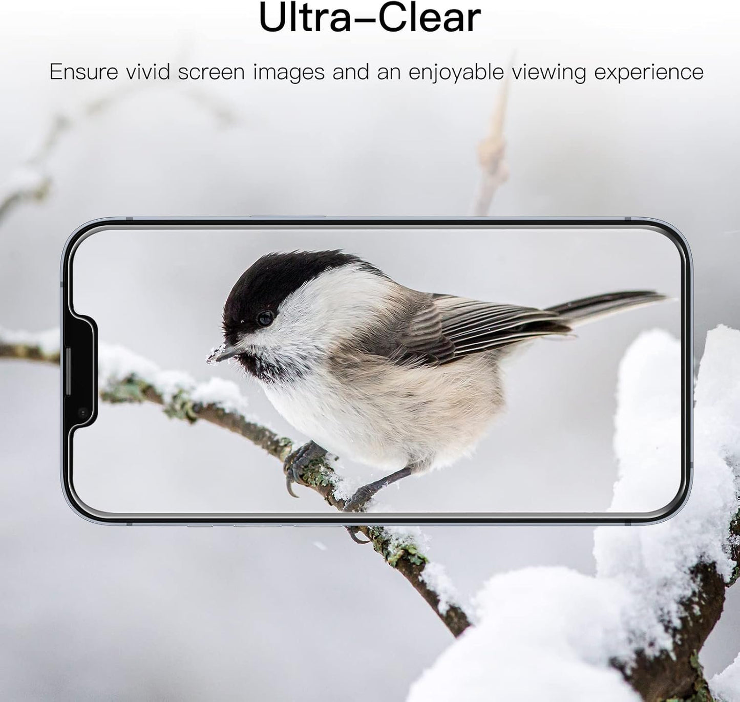 JETech Screen Protector for iPhone 16e 2025, iPhone 14 6.1-Inch, Tempered Glass Film, 3-Pack