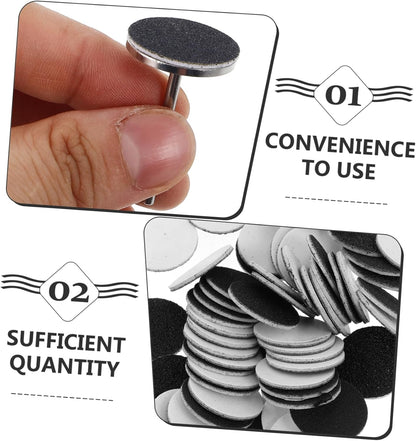 LOORGVEL Professional Pedicure Supplies: 60pcs Nail Sanding Discs Drills Foot Callus Remover Nail Care Set