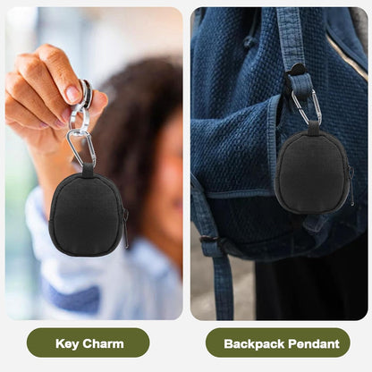Multi-Functional Keychain Pouch Wallet, Outdoor Waist Case and Backpack Accessory for Travel, Camping, Hiking, Fishing, Cycling, and Exploration, Versatile Organizer for Gear Solution, Black, Please
