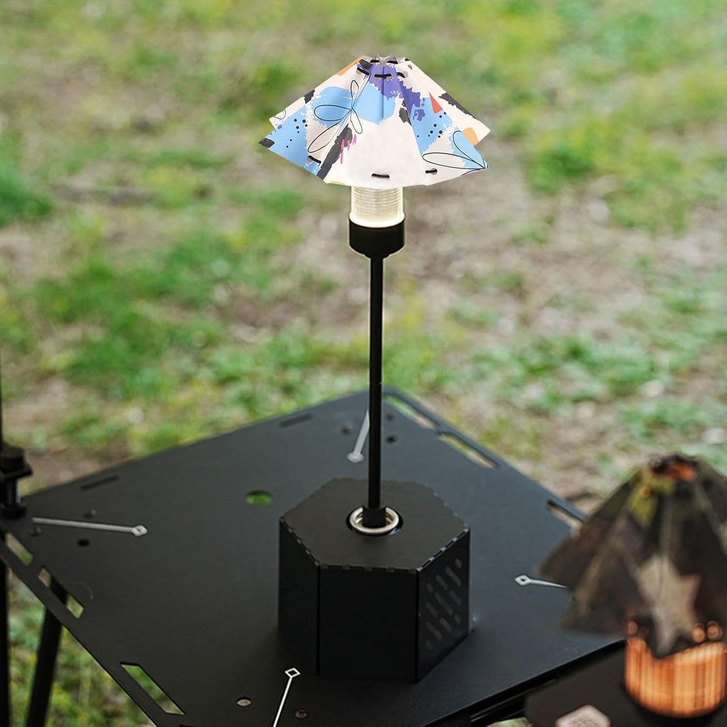 Camping Lamp, Umbrella Lampshade, Portable Light Cover, Decorative Design Fixture Replacement Globe for Poolside, Backyard, Beach, Courtyard, Deck, 6.69 Inches