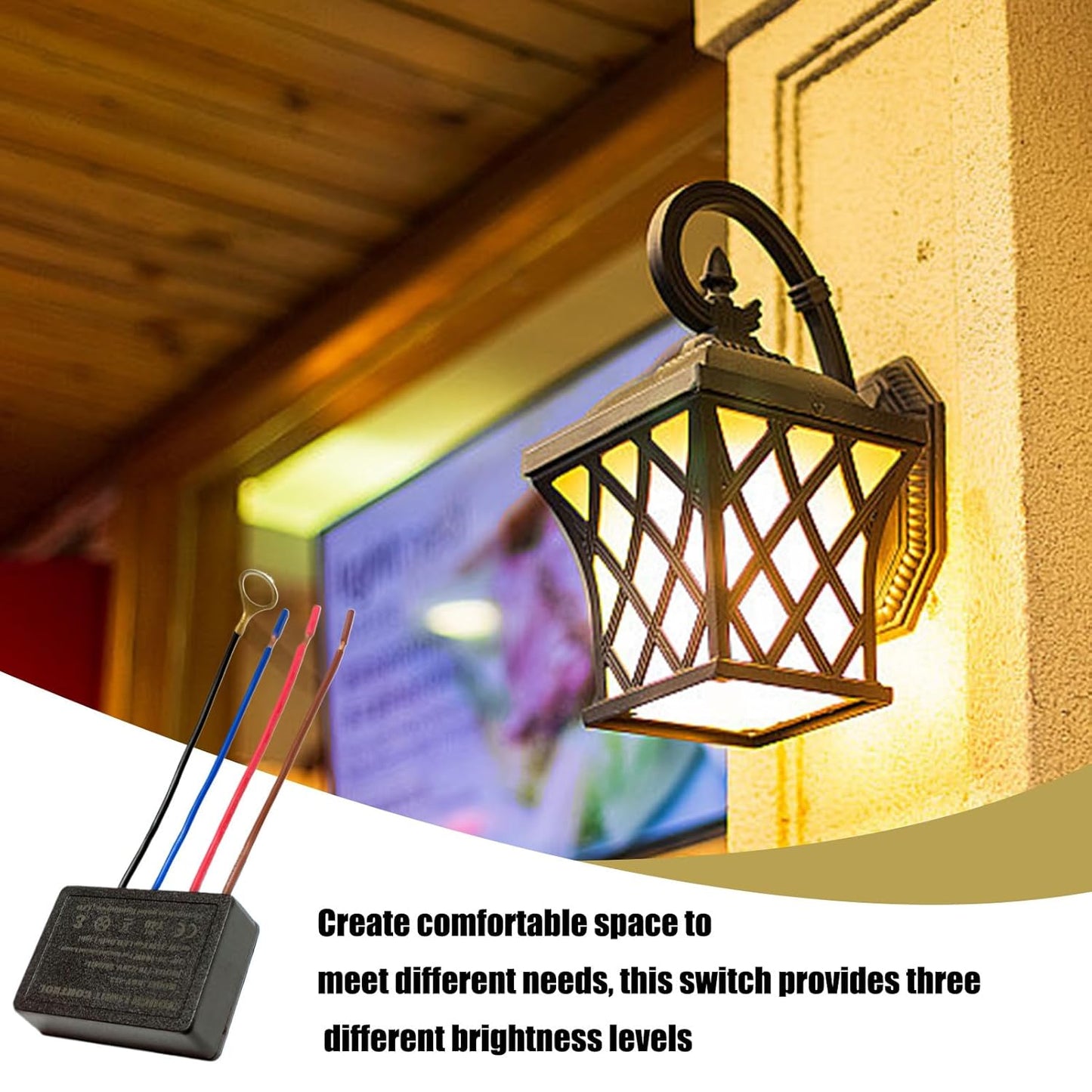 3 Way Touch Light Sensor Module - Lamp Dimmer, Touch Control Unit | -Level Light Switch Replacement for Bedside Lamp, Adjustable Brightness Module for Desk Repair, Smart Sensor