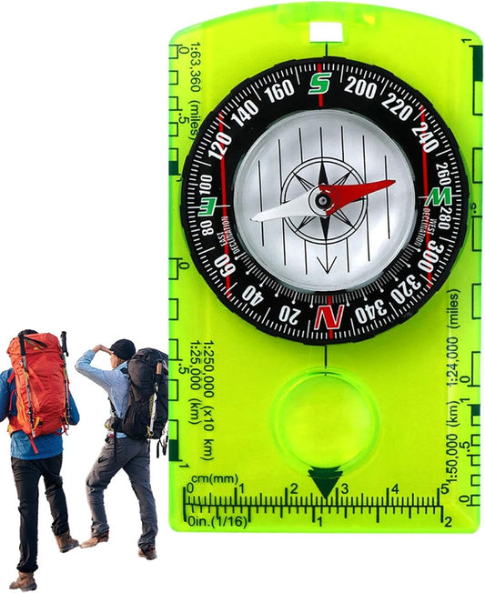 Lightweight Compass for Hiking | Precise Orienteering Compass for Outdoor | User Friendly Camping Gear, Lightweight Travel Supplies for Survival
