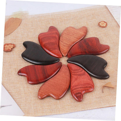 Baluue 3 pcs Wooden Scraping Plate Massaging Tool for Facial Use Ergonomic Design Smooth Texture for Safe