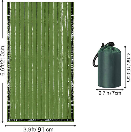 NSDSW Lightweight Emergencies Sleepings Bag Outdoor Sleep Survivals Shelter Tent for Outdoor Camping Hikings Survivals Tool