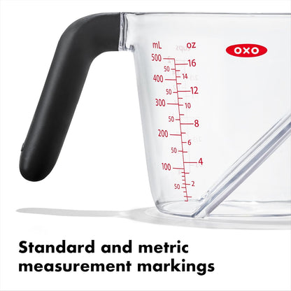 OXO 70981 Good Grips Angled Measure Cup, 500 ml Capacity, 2 Cup