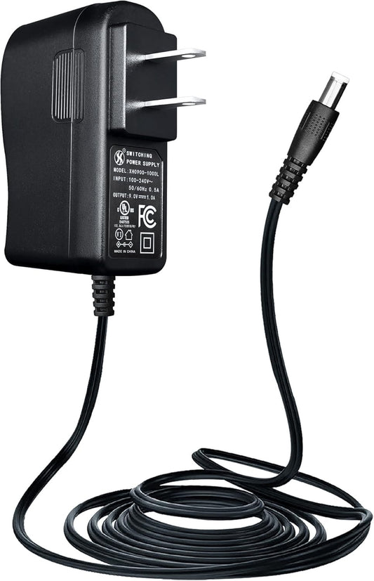 ANLINK 9V 1A/1000mA Power Supply Adapter with 10ft/3M Long Cord, AC 100-240V to DC 9V 1A 9W Switching Adapter for Guitar Bass Effect Pedal, UL Listed, Center Negative