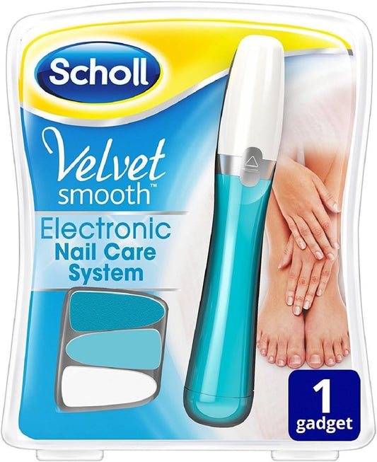 SCHOLL Velvet Nail Care Electronic Pedicure Kit