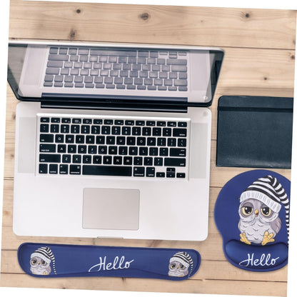 Ciieeo Office Gaming Essentials Large Mouse Pad Set Ergonomic Keyboard Tray Wrist Support Comfortable Pad