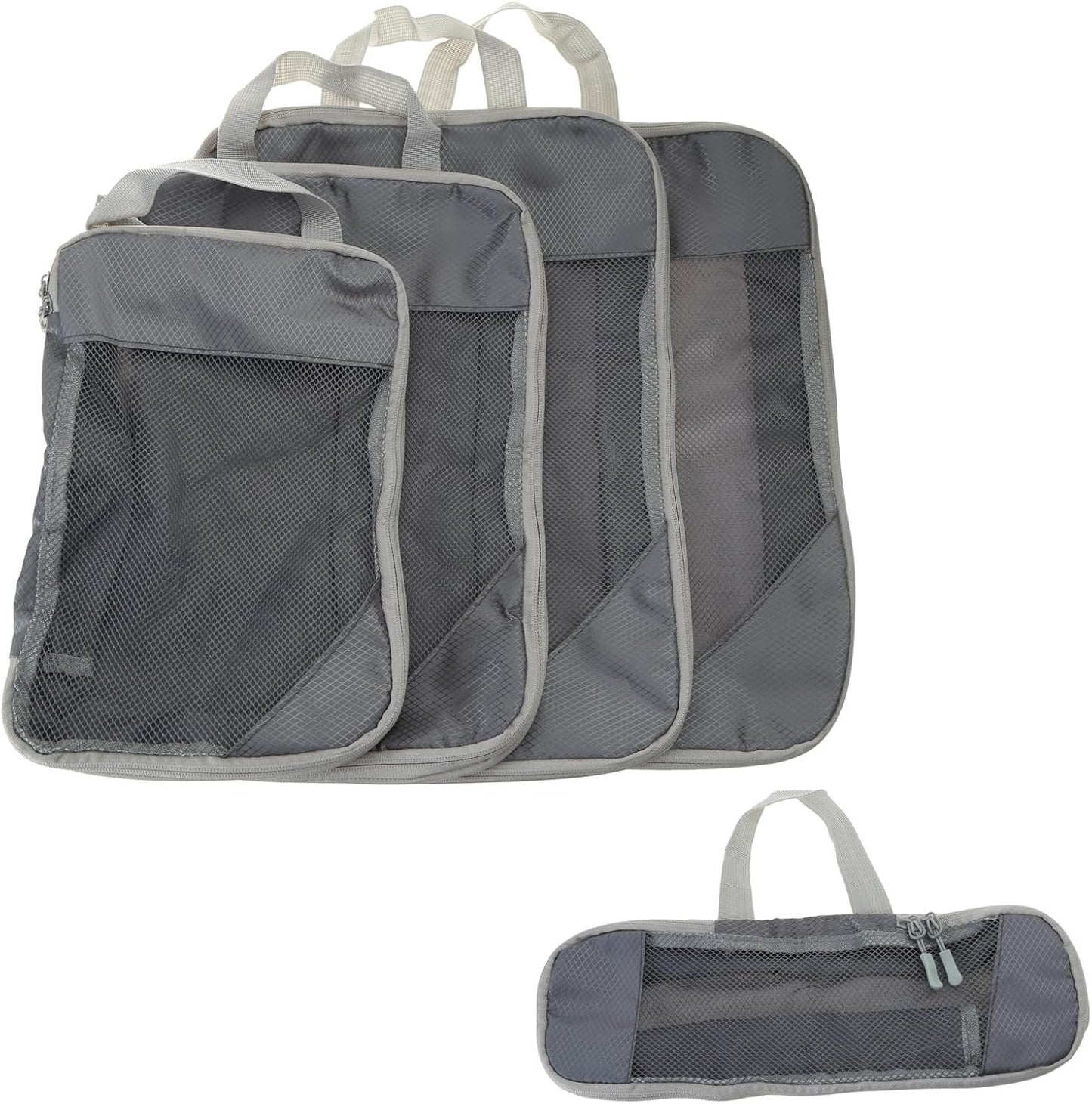 Meiliyizu 5pcs/set Lightweight Packing Cubes for Efficient Suitcase Organization Expandable Travel Organizers Portable Storage Bag