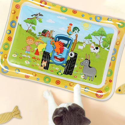 Tappetino Sensoriale Ad Acqua - Letto Ad Acqua Pieghevole Per Cani - Accessorio per Animali Domestici Gonfiabile Rinforzato per Casa Interni Esterno Soggiorno Camera da Letto Tutte le Età