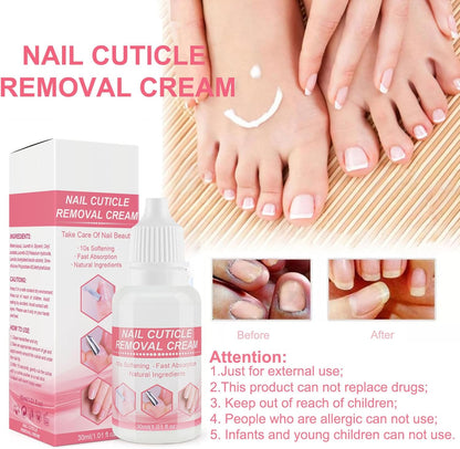 Cuticle Softener Liquid, Nail Care Cream 30ml, Moisturizing Daily Treatments for Dry Skin, Hydrating Formula for Nail Repair, Strengthens Damaged Cuticles, 3.35x1.14x3.35 Inches