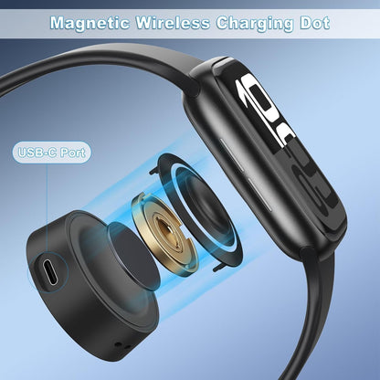 Leonids Magnetic Charger for Apple Watch, USB-C Portable Travel Wireless Cordless Charging Dock for iWatch Series 10 9 8 7 6 5 4 3 2 1 Ultra 1 2/SE 1 2 (Black)