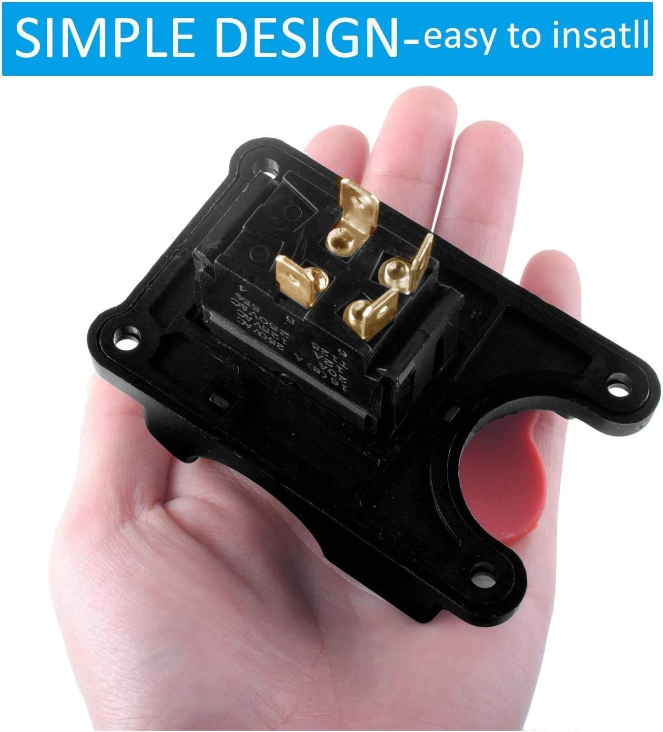 71649 Table Saw Paddle Switch Replacement Compatible with R-yobi Crafts-Man, Dual Safety Power Tool Locking Switch for Emergency Stop, 120V/250V Paddle On/Off Switch for Table Saw
