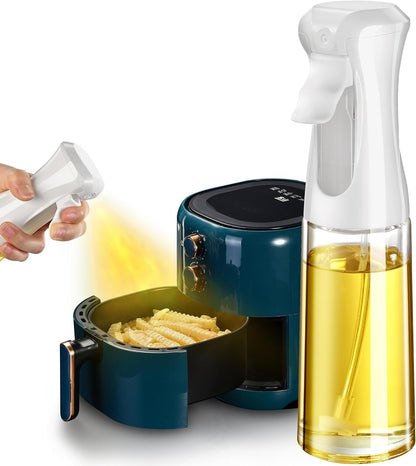 Oil Sprayer for Cooking, 200ml Plastic Olive Oil Sprayer Mister, Olive Oil Spray Bottle, Kitchen Gadgets Accessories for Air Fryer, Canola Oil Spritzer, Widely Used for Salad Making, Baking, Frying