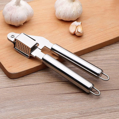 Garlic Press and Lemon Squeezer Set, Multifunctional Stainless Steel Garlic Press Ginger Crusher Kitchen Gadgets and Manual Orange Juice Squeezer Fruit Squeeze Juicer Kitchen Tools