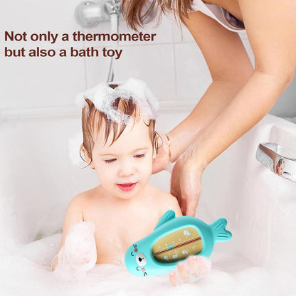 Baby Bath Temperature Toy, Cartoon Bath Temp Measuring Tool, Safety Water Gauge, Toddler Bathtub Thermometer, Fun and Accurate Shower Plaything for Babies, Kids, 5.91 x 4.02 Inch