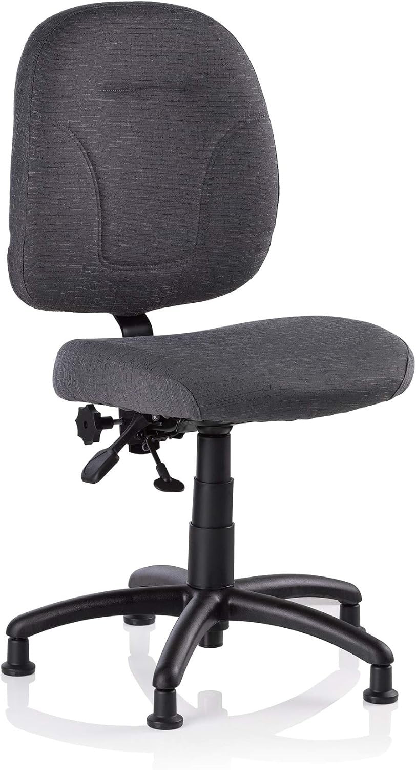 Reliable SewErgo 200SE Ergonomic Task Chair with Adjustable Back Sewing Chair, Cloth Covered Backrest, Height Adjustment, Contoured Cushion, Waterfall Seat Edge, 250 lb Weight Capacity, MADE IN CANADA