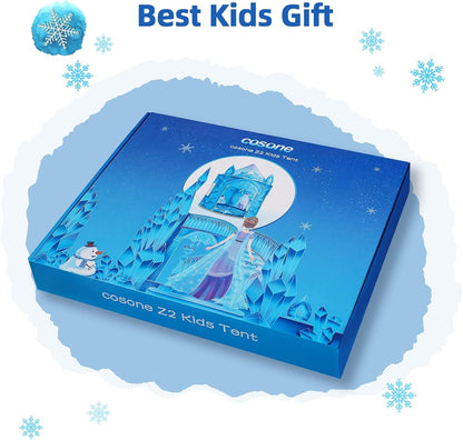 Cosone Kids Play Tent, Frozen Toy for Girls, Princess Castle Playhouses Indoor, Outdoor Princess Toys, Toddler Tent Birthday Gift for Girls Age 3 4 5 6 7 8