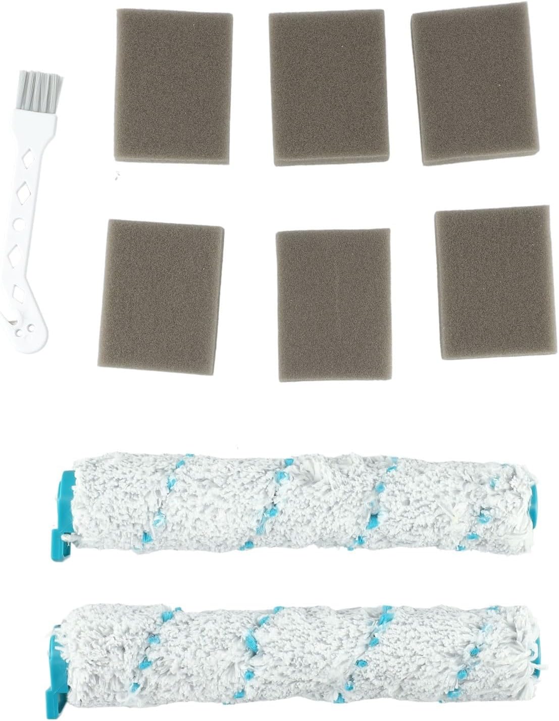Cleaning Essentials Leifheit Aqua PowerVac Accessory Set with Removable Roller Brushes and Sponge Filters