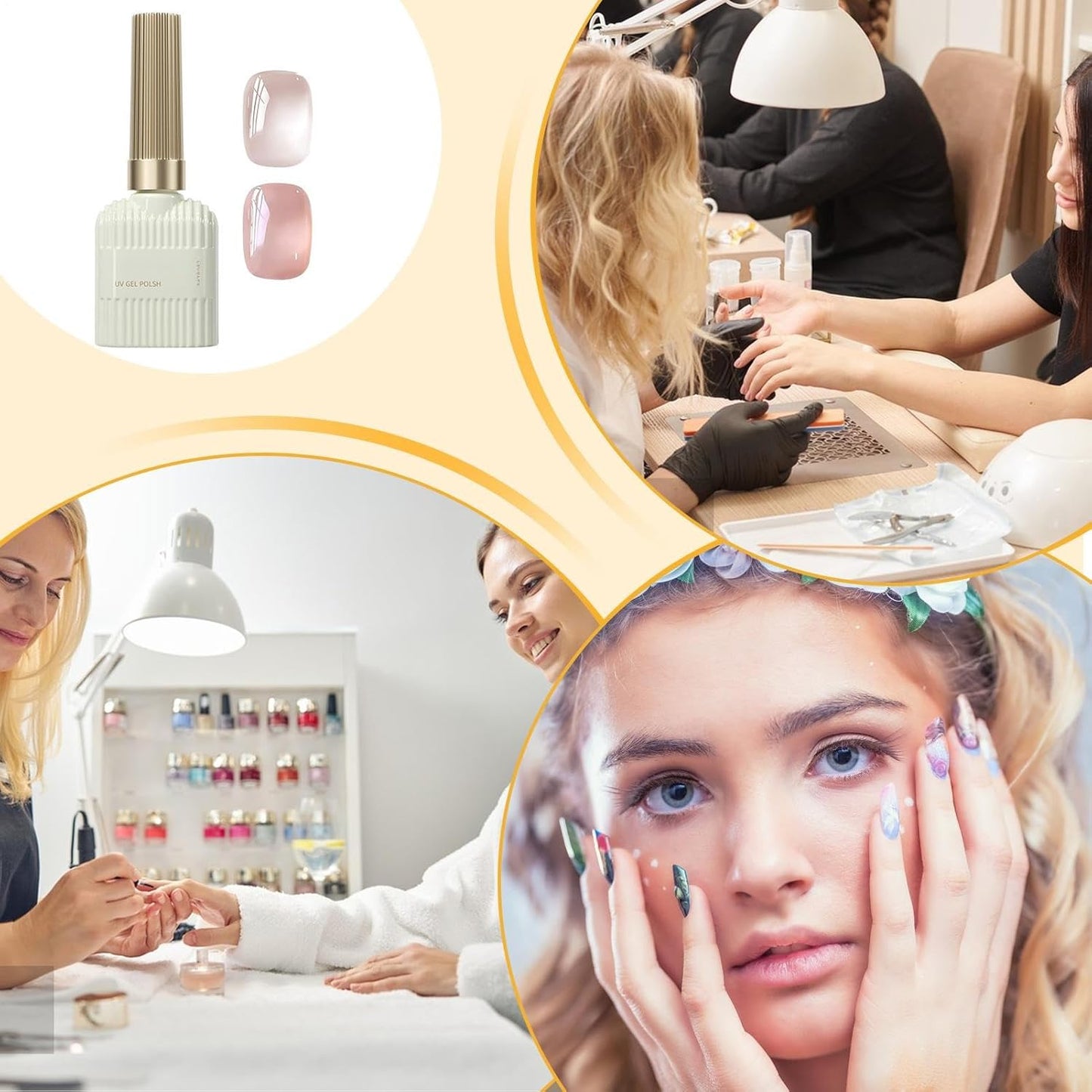 Nude Jelly Gel Polish, Milky White Sheer Nail Color, Light Pink Translucent Beauty Care, Natural Manicure Art for Women, Girls, Salon, Home and Long Lasting Gloss Finish
