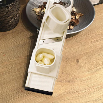 Garlic Slicer Super Thin - Food-Grade Garlic Cutter Chopper, Ultra-Thin Slicing Prep Tool - Vegetable Chopper Shredder, Multi-Functional Garlic Mincer Kitchen Gadgets for Home Chef