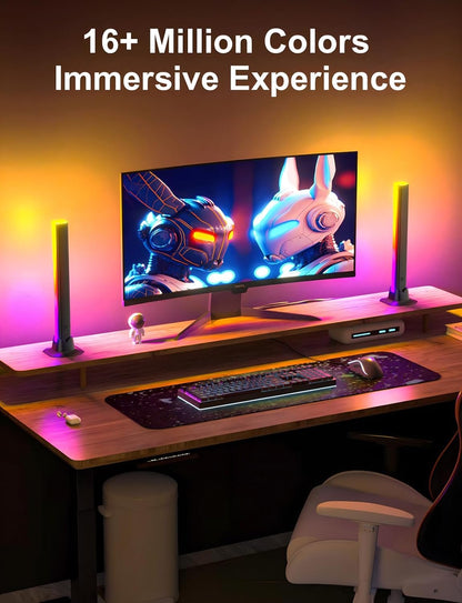 RGB Light Bar, LED Light Bar, APP Control USB Powered, Color Changing TV Backlight Music Sync Ambient Lighting for Room PC Monitor Gaming Party Desk