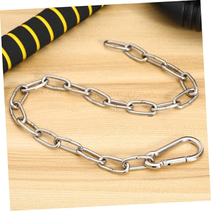 OSOLADY Home Gym Accessories Heavy Duty Chain for Weight Machine Extension LAT Pulldown Chain Hand Grip Strengthener Fitness Chain Extension Workout Fitness