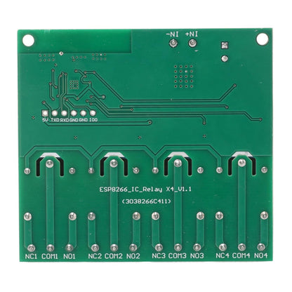 4 Channel Relay Module ESP8266 Chip PCB APP Control Quad Smart Relay Board for Electronic Equipment(DC 12V)