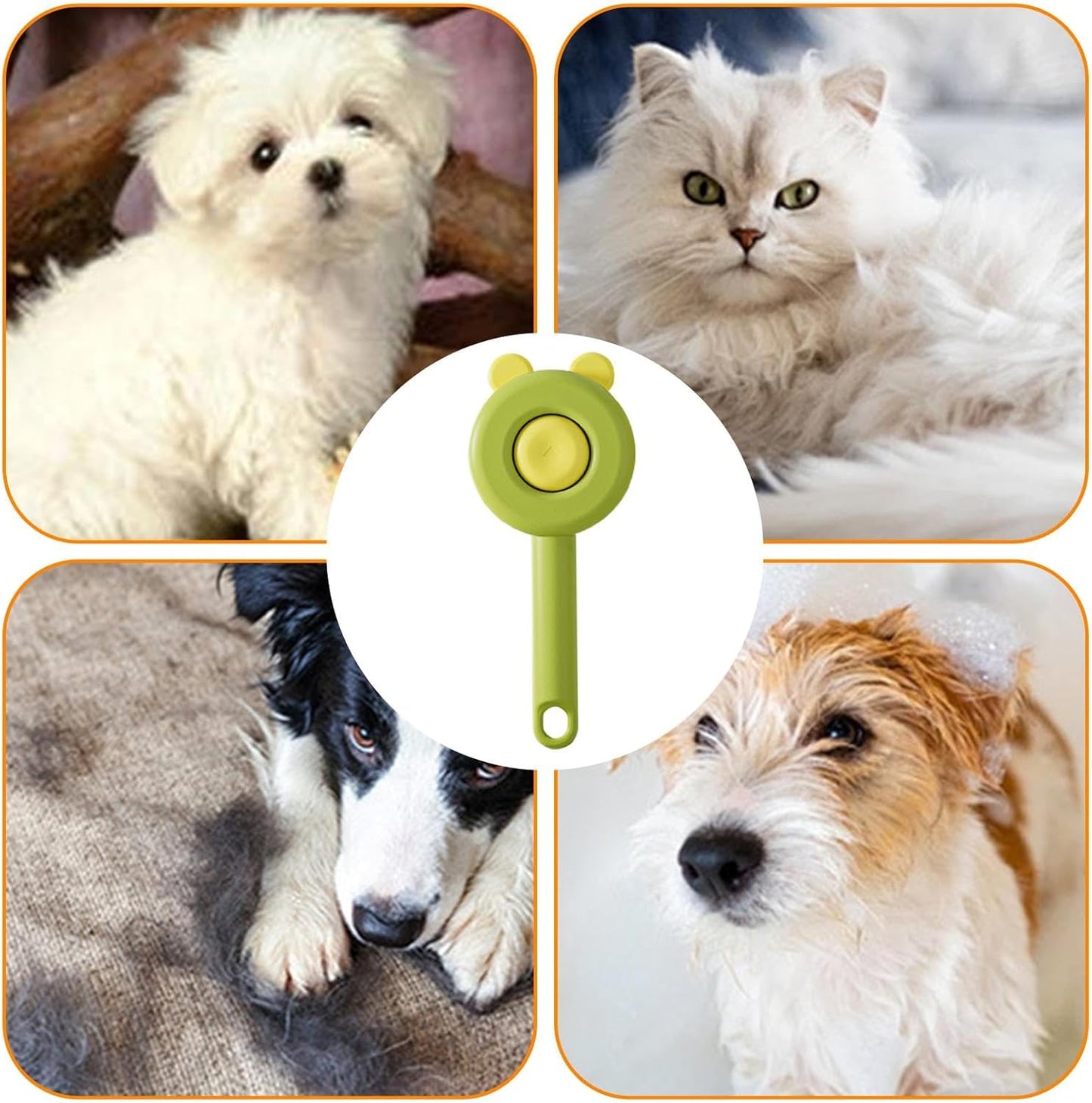 Spazzola per animali domestici – Attrezzo per la cura del pelo per gatti, spazzola autopulente | Pettine per la cura dei di animali domestici, pettine professionale e delicato per capelli di