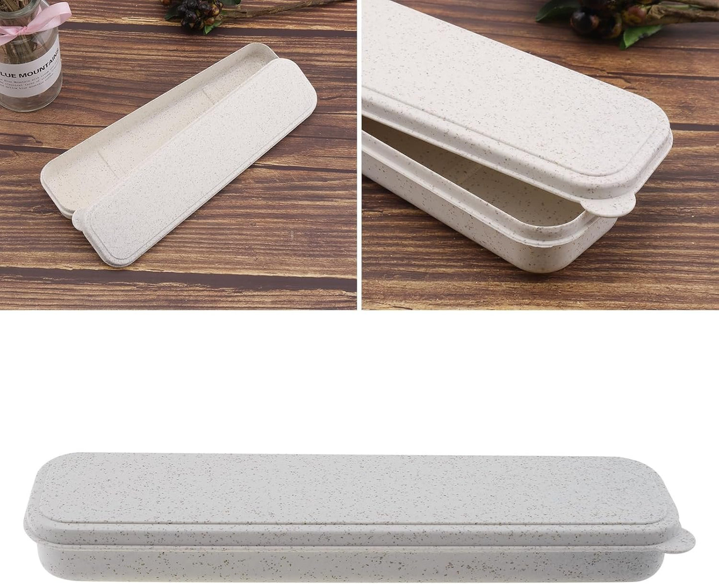 OriGlam Portable Flatware Box - Travel Tableware Storage Case, Utensil Case Lunch Bag