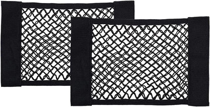Tuxiaobu 2 Pack Mesh Organizers Net, Universal Mesh Cargo Net, Car Storage Net, Wall Sticker Organizer Pouch Bag Storage Mesh Net for Car Trunk Storage Add On Organizers for Car Truck