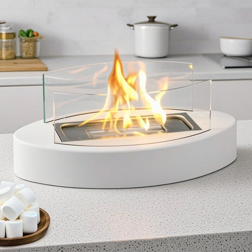 Tabletop Fire Pit, Table Top Firepit for Indoor Home Decor, Easter Decoration Living Dining Room Patio Balcony Backyard Garden, Small Fireplace Fire Bowl Housewarming Gift