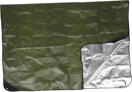 Mipcase Thermal Emergency Blanket Thicken Insulation Awning for Tent Survival Gear Outdoor Mat for Camping Hiking Picnics and Emergency Situations