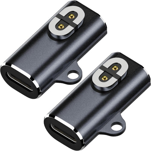 (2 Pack) USB C Charger Adapter Converter for Aftershokz Headphones Charger, Magnetic Adapter Charger for Shokz Aeropex,OpenRun/Pro,OpenRun Mini,OpenComm 2/UC, for Aftershokz Charging Cable