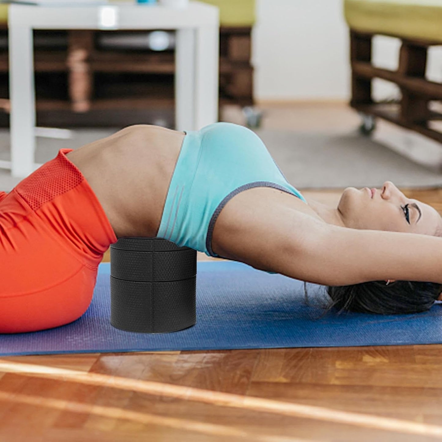 Yoga Back Roller - Rulli in Schiuma Regolabili per Massaggio Muscolare | Attrezzatura Ergonomica Per Stretching, Attrezzi Fitness Per Palestra Casa E Studio Pilates Yoga