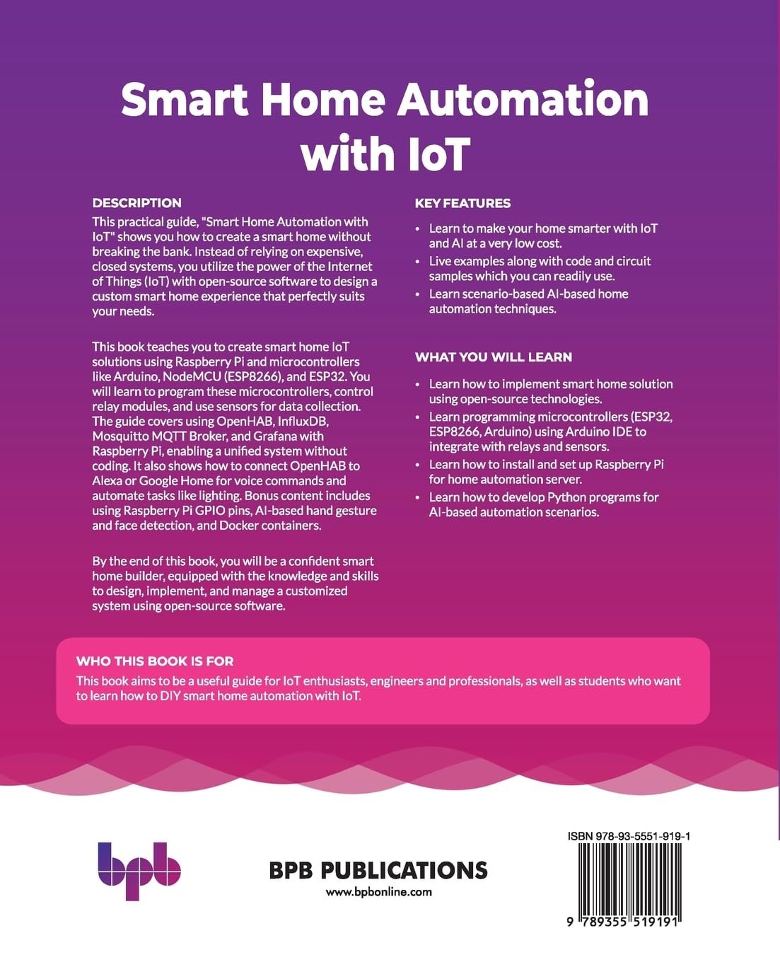 Smart Home Automation with IoT: The ultimate DIY guide for making smart homes using open-source softwares (English Edition)