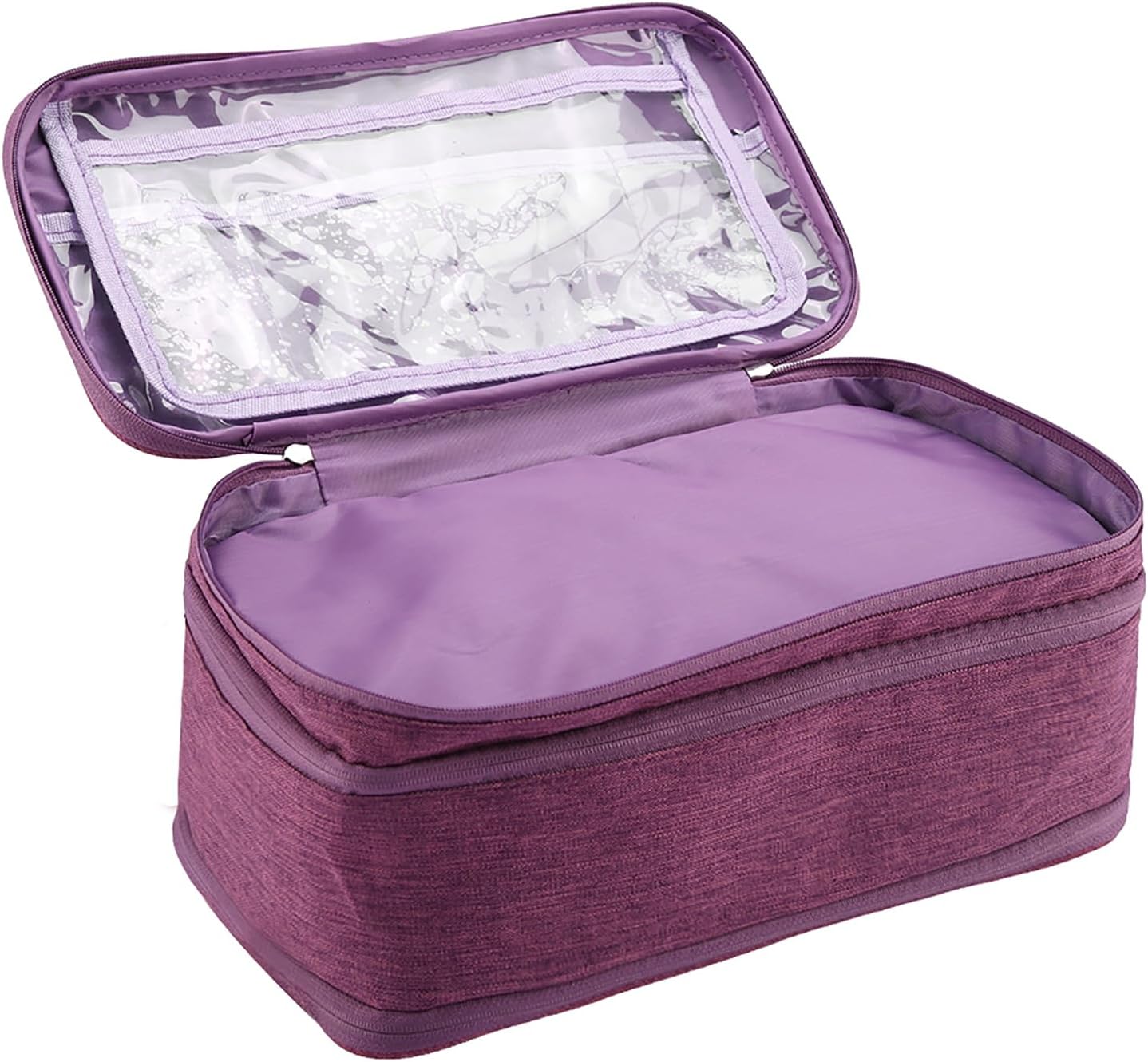 Travel Underwear Organizer, Portable Travel Storage Organizer Waterproof for Cosmetics, Toiletries, Hotel, Home, Bathroom, Airplane (Purple)