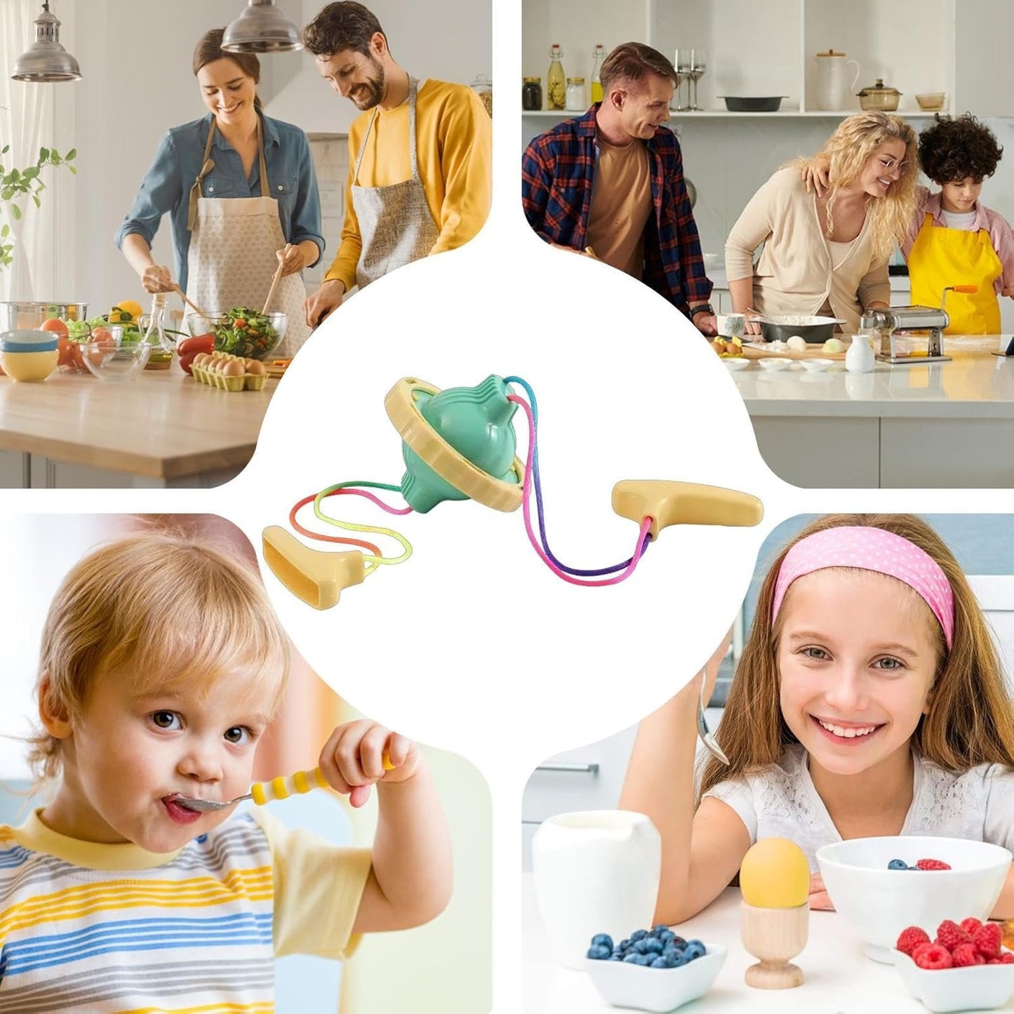 Shaker Per Uova - Uovo Blender Miscelatore Di Tuorlo D'uovo Bianco | Macchina Per Budino Uova Manuale Con Corde Di Trazione, Utensile Da Cucina, Gadget Da Cucina Per Uova Dorate Bollite