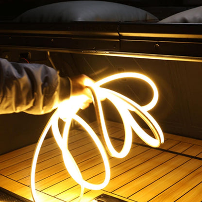 Car Light Strip, Ambient Lighting Automotive, Cuttable Flexible Illumination, Auto Accessories, Portable Compact Ideal for Rear Trunk Decoration, Men and Women Drivers