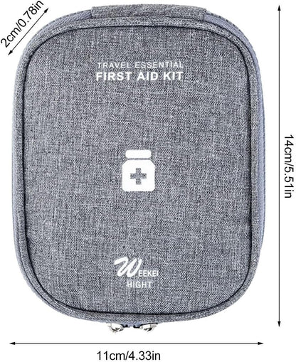 Borsa da viaggio per il primo soccorso, kit medico, portapillole, organizer compatto per escursioni all'aperto, sacchetto di emergenza impermeabile per stoccaggio medico, campeggio Health Safety