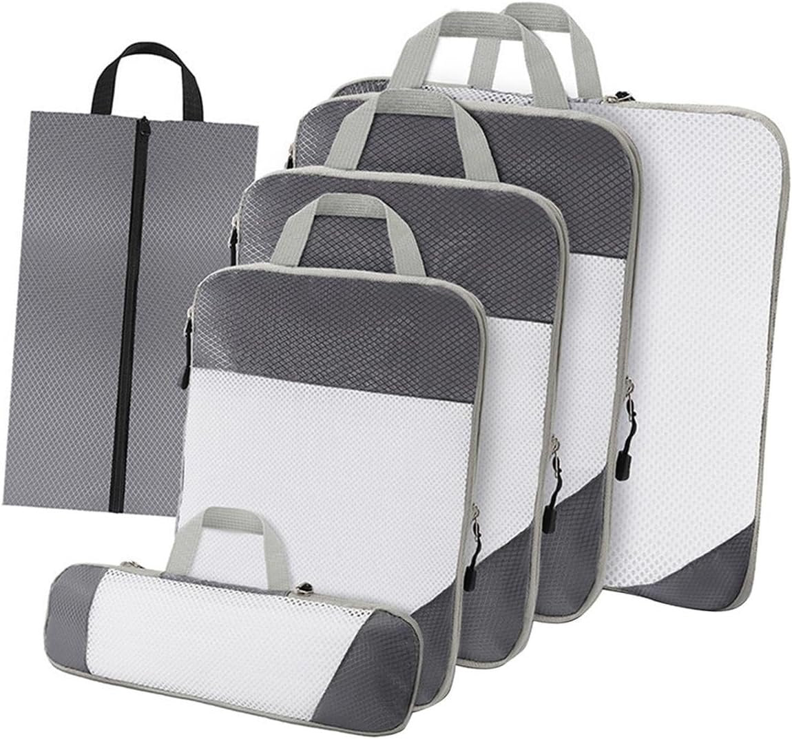 Gralara Ultimate Travel Packing Cubes Set for Seamless Organization, Gray