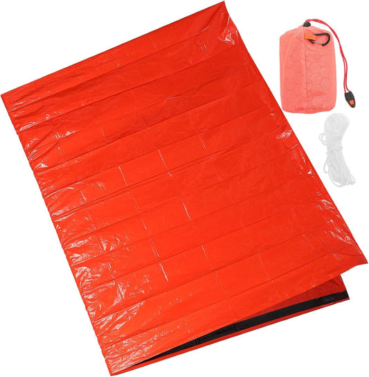 BESPORTBLE Survival Tent Emergency Blanket Portable Camping Gear Cold Weather Protection Tear-Resistant Material