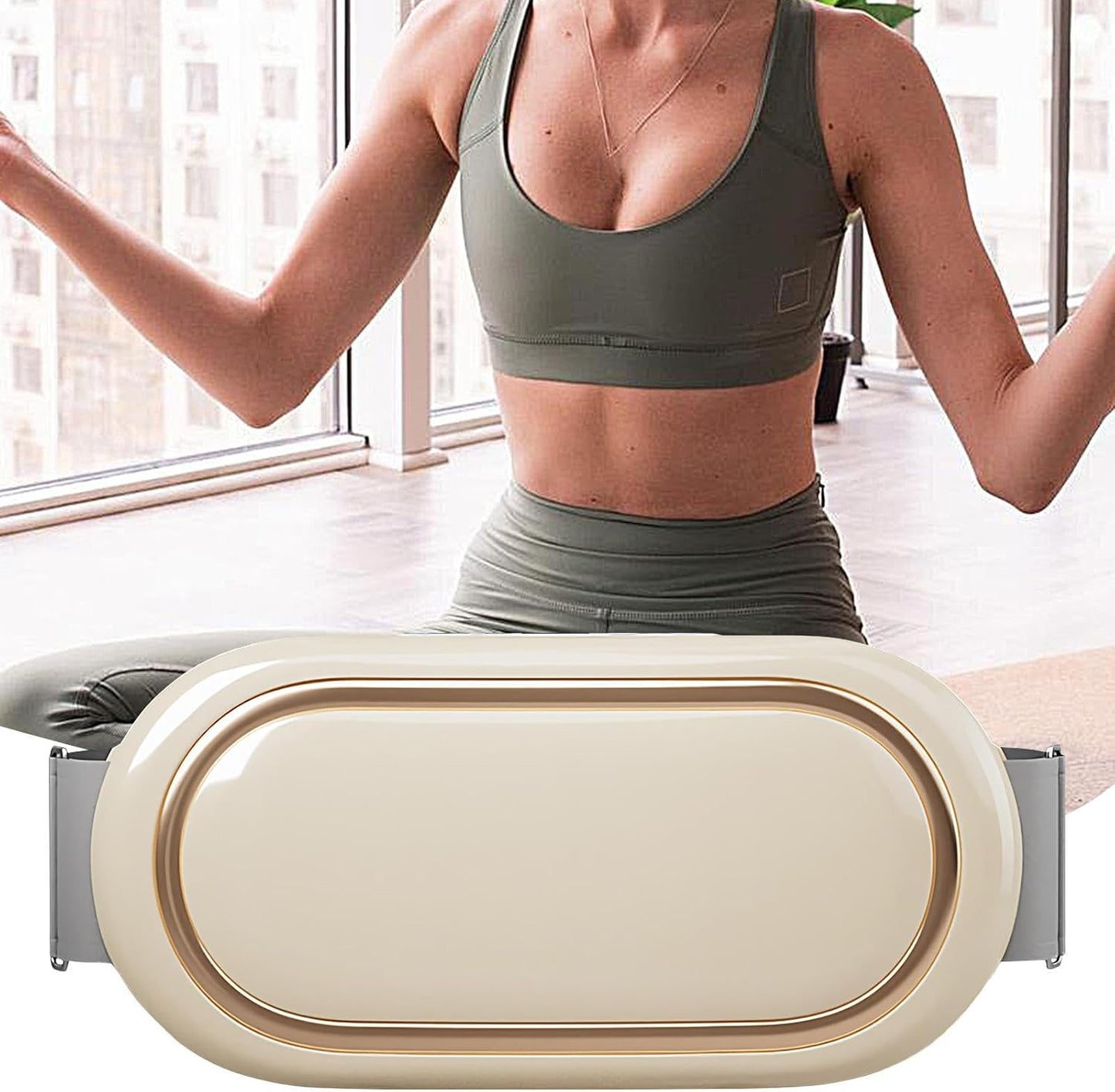 Abdominal Slimming Belt | Electric Abdominal Tool, Portable Wireless Massage Belt for Muscle Building Fat Burning Shaping and Firming