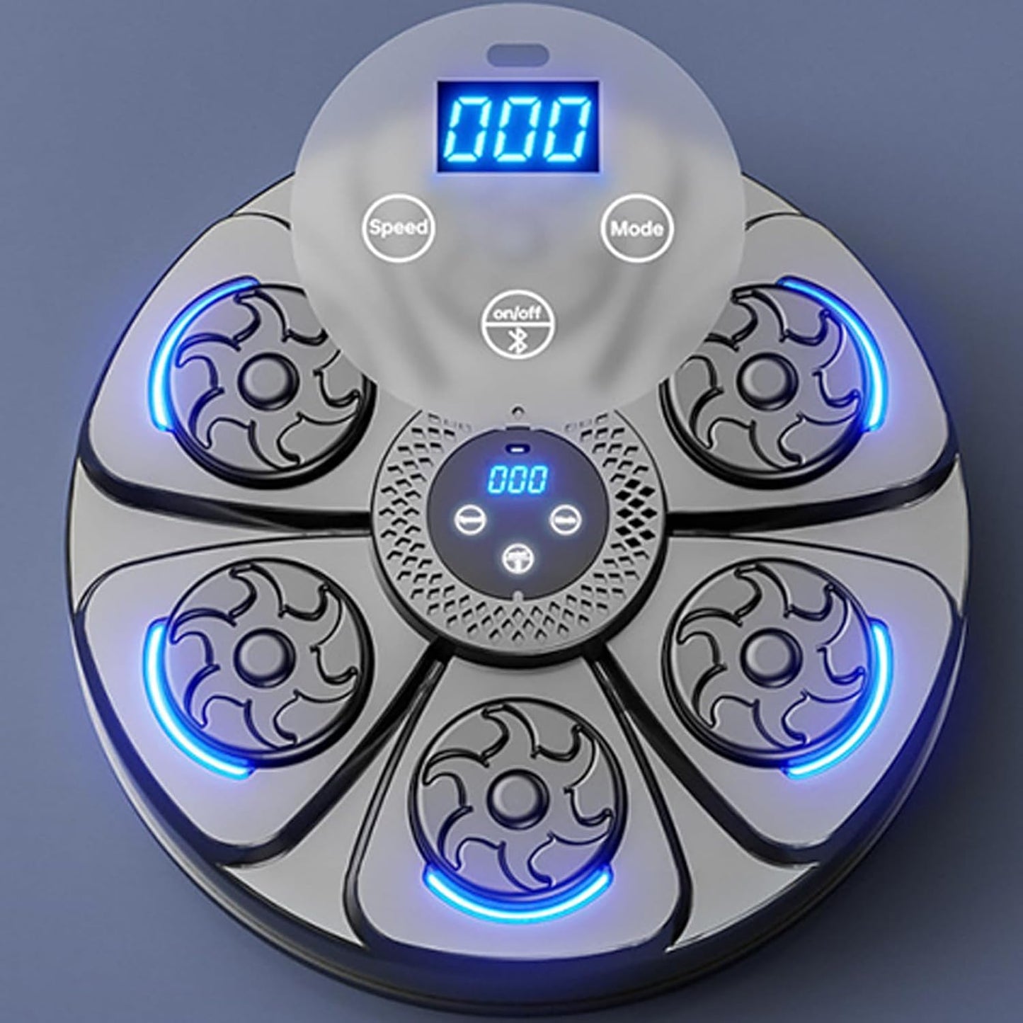 Music Boxing Machine, Smart Workout Punching Trainer, Wall-Mounted Fitness Boxing Machine, Interactive Exercise Punching Pads with LED Lights, High-Tech Punching Trainer for Home Workouts and Fitness