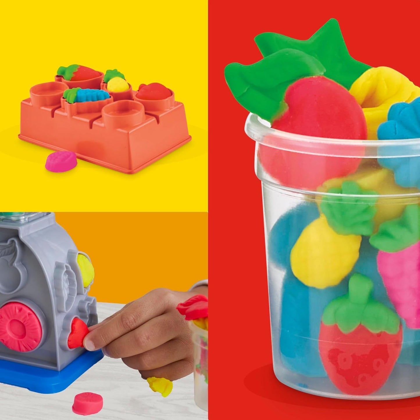 Play-Doh Swirlin' Smoothies Toy Blender Playset, Play Kitchen Appliances, Kids Arts and Crafts Toys for 3 Year Old Girls and Boys and Up