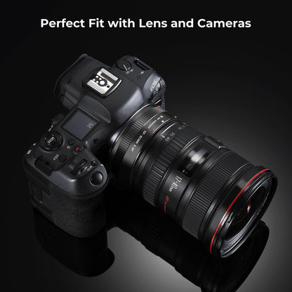 K&F Concept Auto Focus EF to EOS R Adapter, Electronic EF EF-S Lens to RF Mount Adapter with Removable Tripod Mount Compatible with Canon EF EF-S EOS RP R R6 R5 Cameras