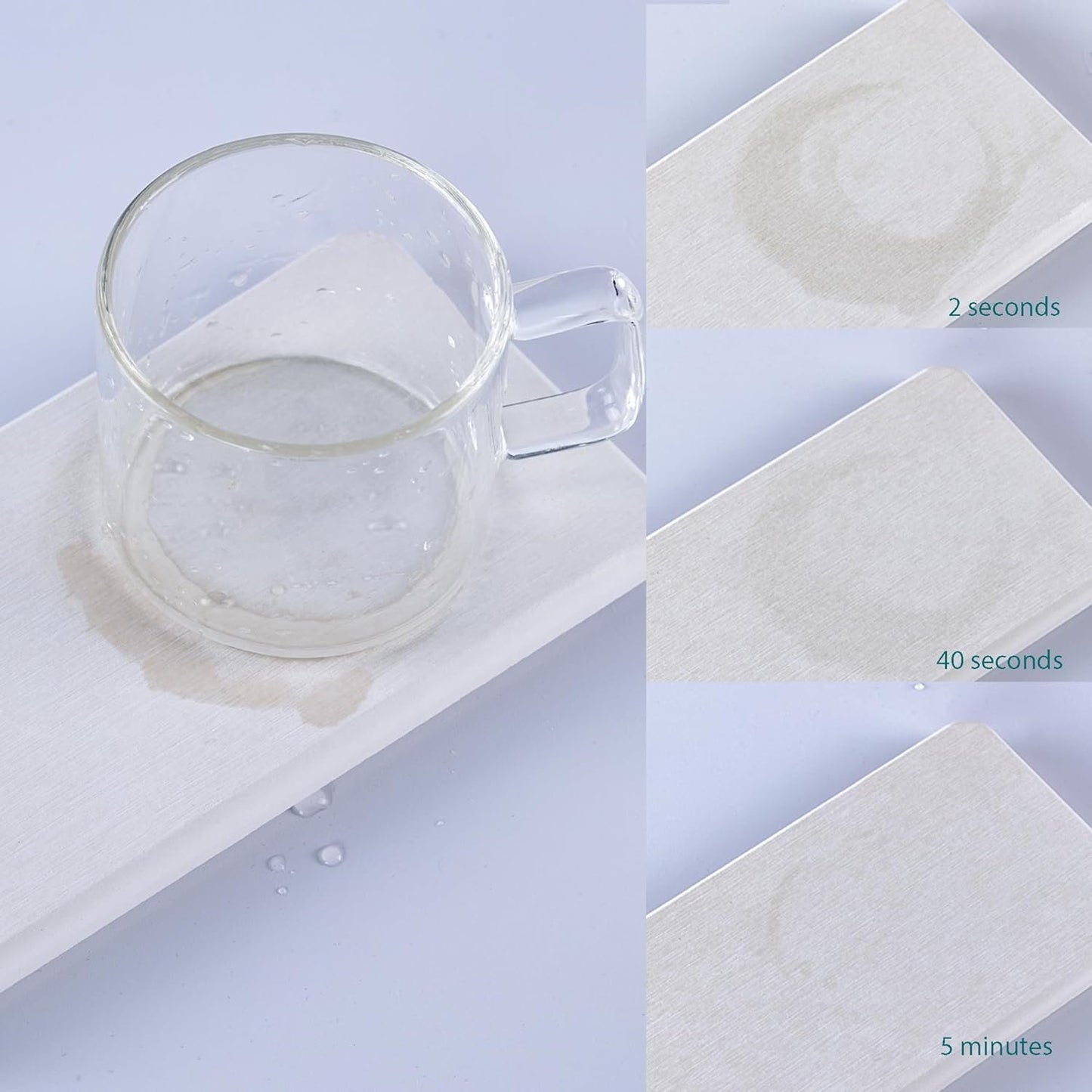 NiuYichee 2 PCS Bathroom Vanity Trays(8.66" * 3.15"), Diatomite Coasters, Kitchen Sink Soap Dish, Water Absorbing Stone Used for Hand Soap & Plants & Cosmetic Bottles in The Modern Home