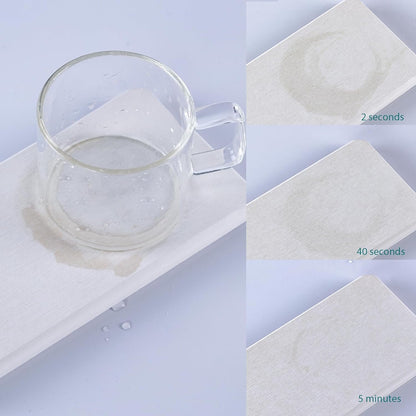 NiuYichee 2 PCS Bathroom Vanity Trays(8.66" * 3.15"), Diatomite Coasters, Kitchen Sink Soap Dish, Water Absorbing Stone Used for Hand Soap & Plants & Cosmetic Bottles in The Modern Home