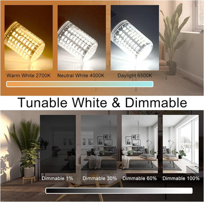 FECONN G9 Smart Bulbs, Warm to Cool White Wi-Fi G9 Smart LED Bulbs, Compatible with Alexa, Google Home and Smart Life App, Dimmable, 3 Pack