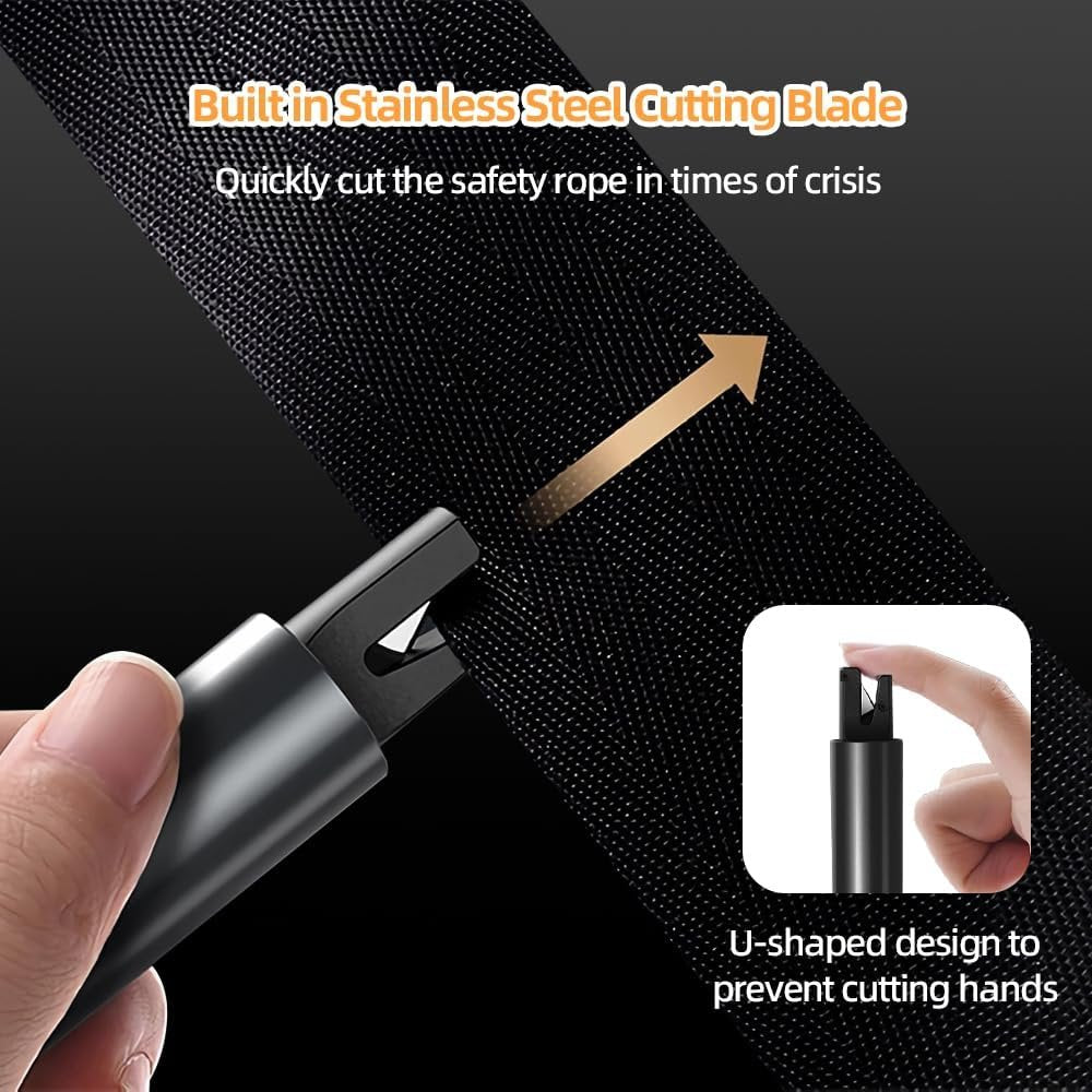 Ubitree 2-in-1 Emergency Car Escape Tool - Window Breaker & Seat Belt Cutter, Portable Safety Hammer for Auto, Land, and Underwater Survival, Multifunctional Emergency Gadget